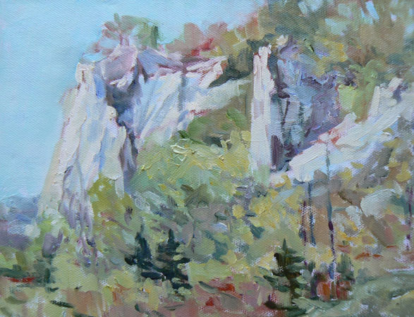 Bluffs Majesty   -   oils/canvas   (8 x 10)