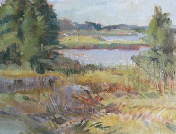 Buzzards' Bay, Massachusetts   -   oils/canvas   (11 x 14)