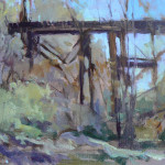 Rail Bridge, Wilket Creek&nbsp;&nbsp;&nbsp;-&nbsp;&nbsp;&nbsp;oils/canvas&nbsp;&nbsp;&nbsp;(10 x 12)